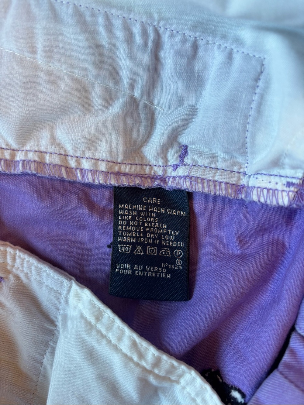 Ralph Lauren Sport Women's Chino Shorts Embroidered Pony Logo Purple Size 12 - Picture 4 of 7